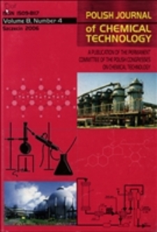 Polish Journal of Chemical Technology : a publication of the Permanent Committee of the Polish Congresses on Chemical Technology