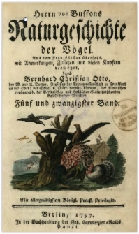 Naturgeschichte der Vögel. Bd. 25