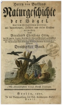 Naturgeschichte der V&ouml;gel. Bd. 30