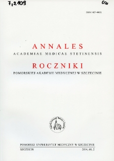 Annales Academiae Medicae Stetinensis = Roczniki Pomorskiej Akademii Medycznej w Szczecinie. 2014, 60, 2