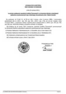 Uchwała Rady Miejskiej w Koszalinie nr XLV/657/2014