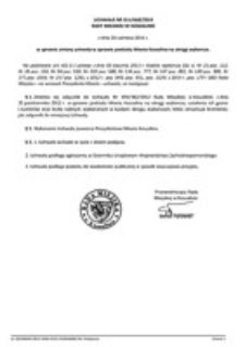 Uchwała Rady Miejskiej w Koszalinie nr XLV/668/2014