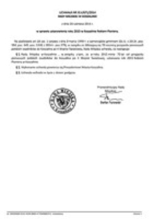 Uchwała Rady Miejskiej w Koszalinie nr XLV/671/2014