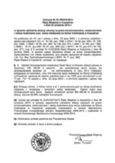 Uchwała Rady Miejskiej w Koszalinie nr XLVIII/676/2014