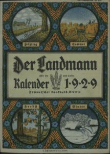 Der Landmann für Ar und Halm : kalender. 1929