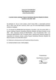 Uchwała Rady Miejskiej w Koszalinie nr XLVIII/686/2014