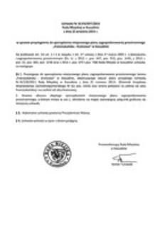 Uchwała Rady Miejskiej w Koszalinie nr XLVIII/697/2014