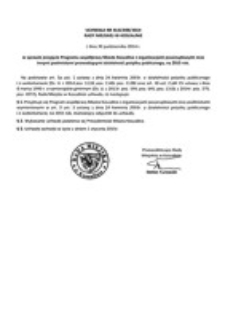 Uchwała Rady Miejskiej w Koszalinie nr XLIX/698/2014
