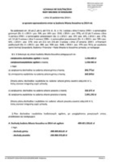 Uchwała Rady Miejskiej w Koszalinie nr XLIX/704/2014