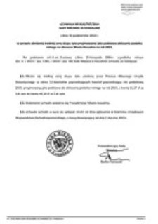 Uchwała Rady Miejskiej w Koszalinie nr XLIX/707/2014