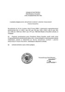 Uchwała Rady Miejskiej w Koszalinie nr XLIX/709/2014