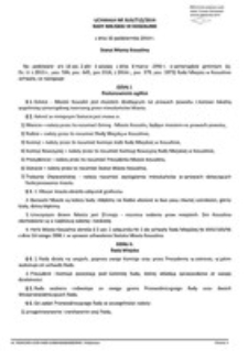 Uchwała Rady Miejskiej w Koszalinie nr XLIX/712/2014