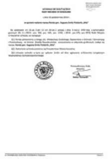 Uchwała Rady Miejskiej w Koszalinie nr XLIX/714/2014