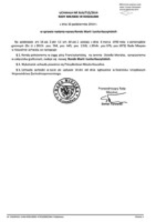 Uchwała Rady Miejskiej w Koszalinie nr XLIX/715/2014