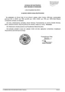 Uchwała Rady Miejskiej w Koszalinie nr XLIX/720/2014