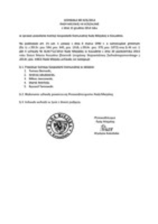 Uchwała Rady Miejskiej w Koszalinie nr III/6/2014
