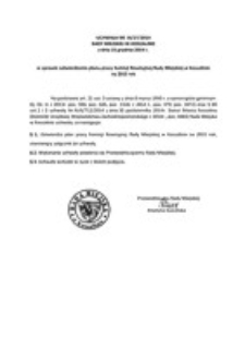Uchwała Rady Miejskiej w Koszalinie nr III/17/2014