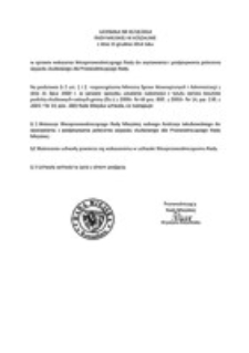 Uchwała Rady Miejskiej w Koszalinie nr III/18/2014