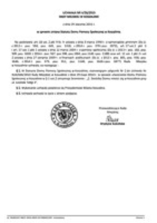 Uchwała Rady Miejskiej w Koszalinie nr V/26/2015