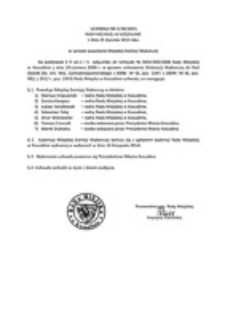 Uchwała Rady Miejskiej w Koszalinie nr V/30/2015