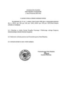 Uchwała Rady Miejskiej w Koszalinie nr V/31/2015