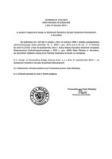 Uchwała Rady Miejskiej w Koszalinie nr V/35/2015