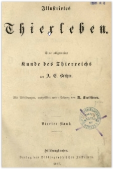 Illustrirtes Thierleben : eine allgemeine Kunde des Thierreichs. Bd. 4, [2. Abtheilung : Die Vogel]