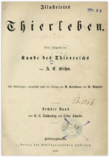 Illustrirtes Thierleben : eine allgemeine Kunde des Thierreichs. Bd. 6, Insekten, Tausendfüssler und Spinnenthiere