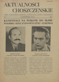 Aktualności Choszczeńskie : pismo Powiatowego Komitetu Wyborczego Frontu Narodowego. 1952 nr 3