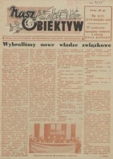 Nasz Obiektyw : pismo pracowników Szczecińskich Zakładów Graficznych. 1955 nr 2