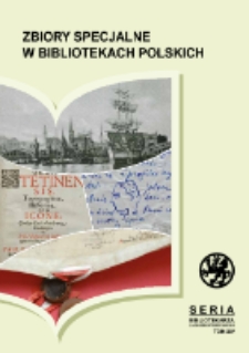 Zbiory specjalne w bibliotekach polskich :problematyka badawcza i organizacyjna