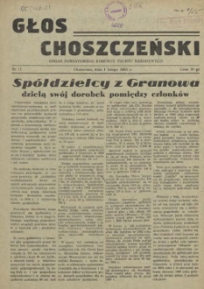 Głos Choszczeński : organ Powiatowego Komitetu Frontu Narodowego. 1955 nr 11