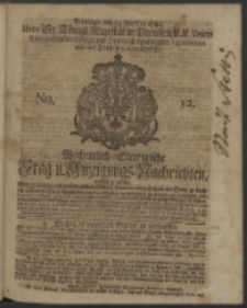 Wochentlich-Stettinische Frag- und Anzeigungs-Nachrichten. 1740 No. 12