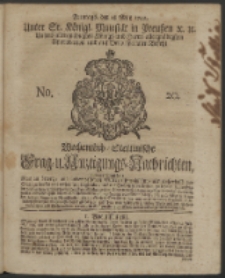Wochentlich-Stettinische Frag- und Anzeigungs-Nachrichten. 1742 No. 20