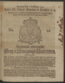 Wochentlich-Stettinische Frag- und Anzeigungs-Nachrichten. 1742 No. 44