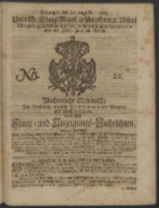 Wochentliche Stettinische zur Handlung nützliche Preis-Courante der Waaren und Wechsel-Cours, wie auch Frage- und Anzeigungs-Nachrichten. 1728 No. 22