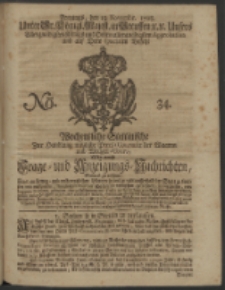 Wochentliche Stettinische zur Handlung nützliche Preis-Courante der Waaren und Wechsel-Cours, wie auch Frage- und Anzeigungs-Nachrichten. 1728 No. 34