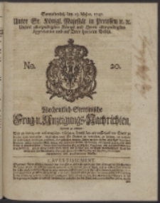 Wochentlich-Stettinische Frag- und Anzeigungs-Nachrichten. 1747 No. 20