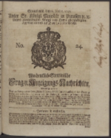 Wochentlich-Stettinische Frag- und Anzeigungs-Nachrichten. 1747 No. 24
