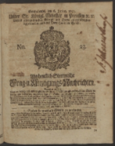 Wochentlich-Stettinische Frag- und Anzeigungs-Nachrichten. 1750 No. 23