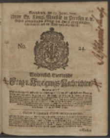 Wochentlich-Stettinische Frag- und Anzeigungs-Nachrichten. 1750 No. 24