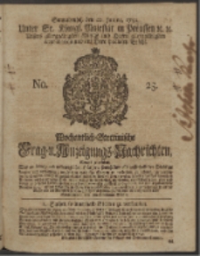 Wochentlich-Stettinische Frag- und Anzeigungs-Nachrichten. 1750 No. 25