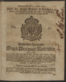 Wochentlich-Stettinische Frag- und Anzeigungs-Nachrichten. 1750 No. 30