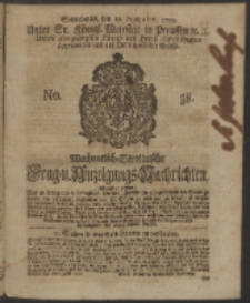 Wochentlich-Stettinische Frag- und Anzeigungs-Nachrichten. 1750 No. 38
