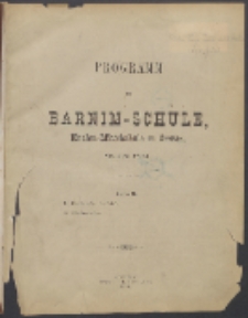 Programm der Barnim-Schule Knaben-Mittelschule zu Stettin. 1894