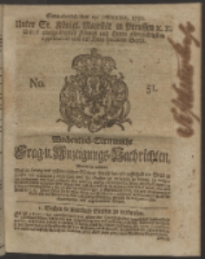 Wochentlich-Stettinische Frag- und Anzeigungs-Nachrichten. 1750 No. 51
