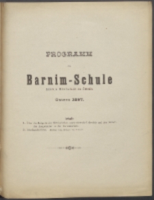 Programm der Barnim-Schule Knaben-Mittelschule zu Stettin. 1897
