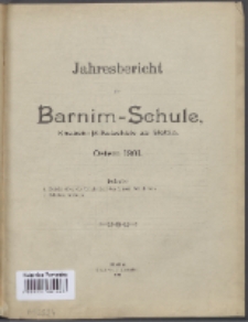 Jahresbericht der Barnim-Schule Knaben-Mittelschule zu Stettin.
