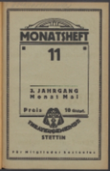 Monatsheft der Theatergemeinde e.V. Stettin. Jg. 3, 1924 H. 11