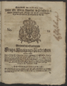Wochentlich-Stettinische Frag- und Anzeigungs-Nachrichten. 1752 No. 12
